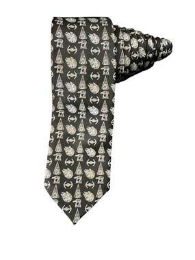 Star Wars Battle Necktie Black Millennium Falcon Imperial Star Destroyers